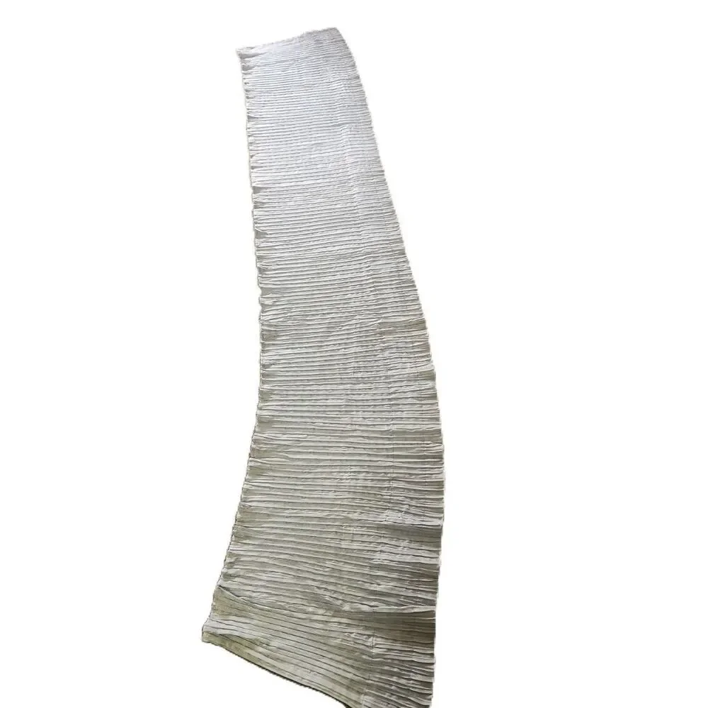 Pleated Gray Polyester Valance by Biltmore Wedgewood Pattern 82